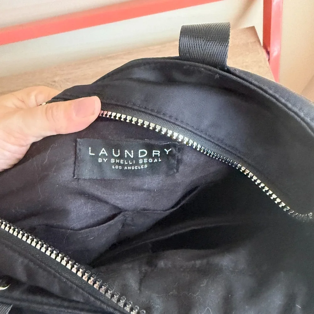 Laundry by Shelli Segal Black Women's Laptop Bag, Zipper Closure, Double Handles